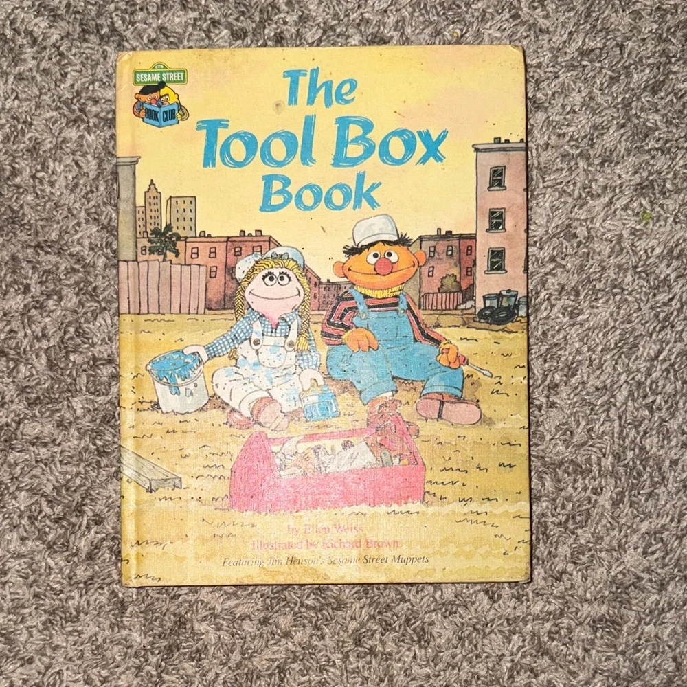 Sesame Street The Tool Box Book with Blue and Orange Cover
